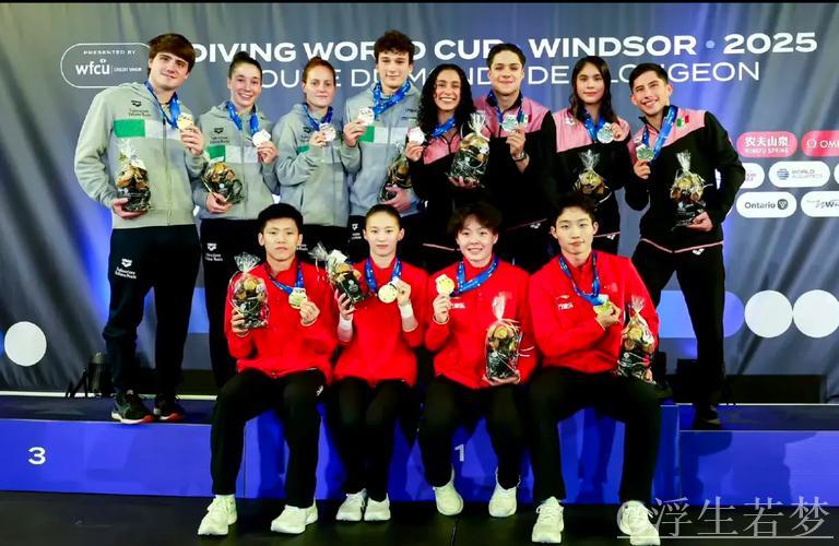 中国队问鼎跳水世界杯混合团体赛冠军